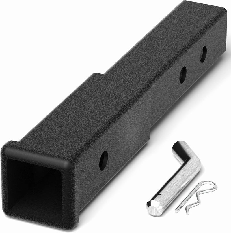 longsen Hitch Extender 2 Inch - Adjustable Trailer Hitch Extension 7.3" - 9.3", 5000 lbs GTW, Includes Hitch Pin, Clip - Image 1